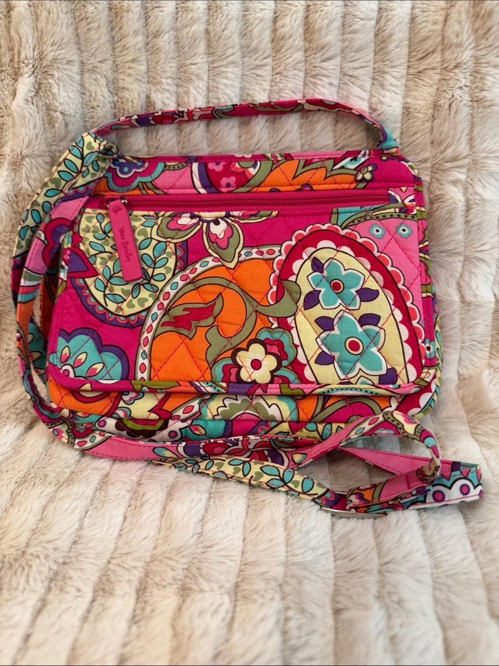 Vera Bradley Multicolor Floral Quilted Crossbody Bag